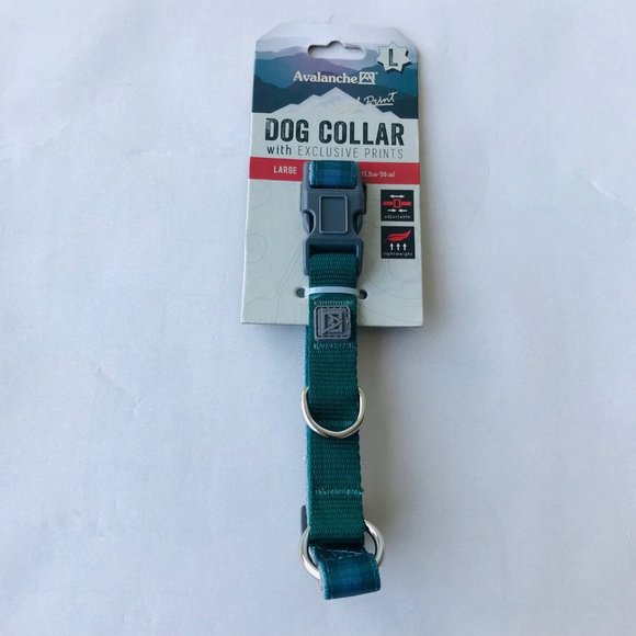 Avalanche Dog Collar Exclusive Prints Lightweight Adjustable Size: L 14"-20" - Picture 2 of 4